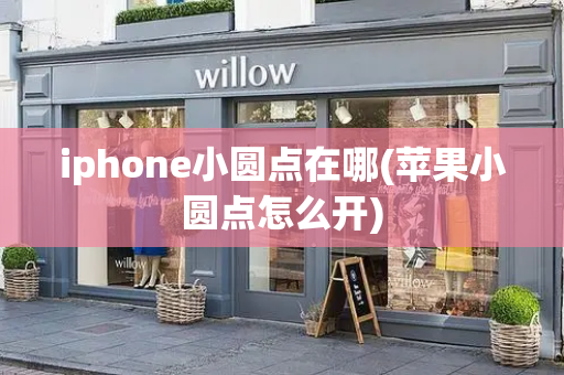 iphone小圆点在哪(苹果小圆点怎么开)-第1张图片-星选测评