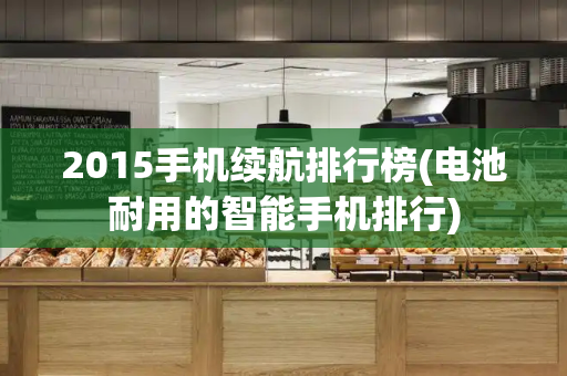 2015手机续航排行榜(电池耐用的智能手机排行)-第1张图片-星选测评
