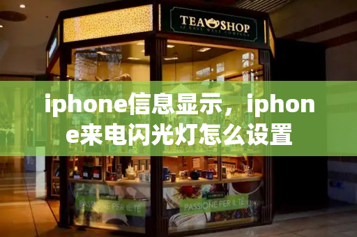 iphone信息显示，iphone来电闪光灯怎么设置-第1张图片-星选测评