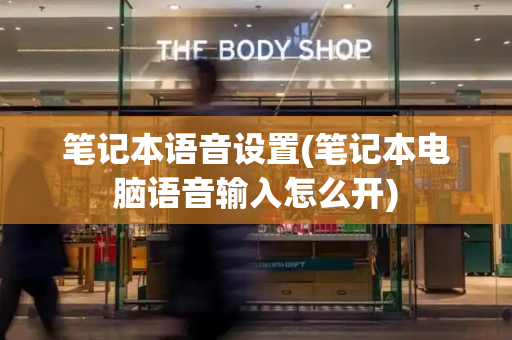 笔记本语音设置(笔记本电脑语音输入怎么开)