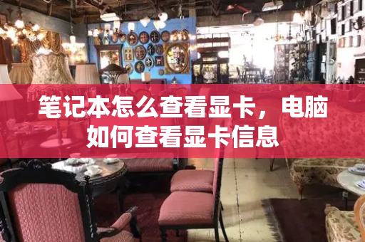 笔记本怎么查看显卡，电脑如何查看显卡信息-第1张图片-星选测评