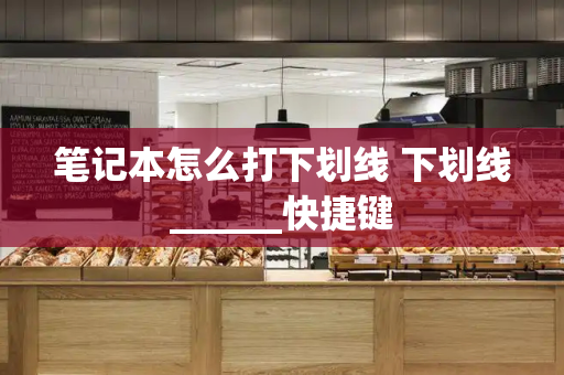 笔记本怎么打下划线 下划线______快捷键
