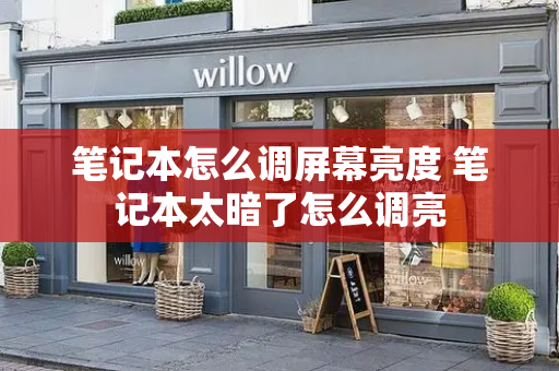 笔记本怎么调屏幕亮度 笔记本太暗了怎么调亮
