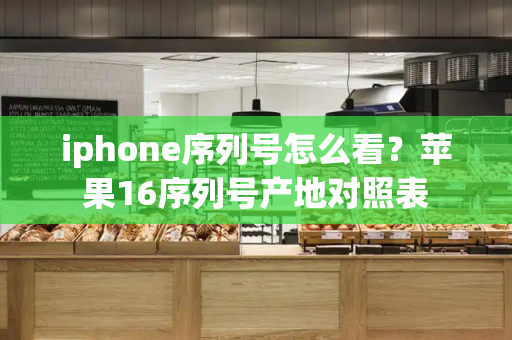 iphone序列号怎么看？苹果16序列号产地对照表