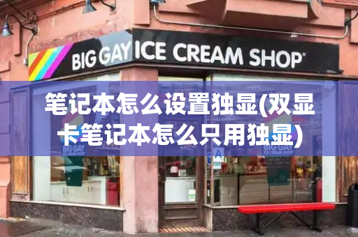 笔记本怎么设置独显(双显卡笔记本怎么只用独显)-第1张图片-星选测评