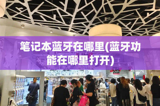 笔记本蓝牙在哪里(蓝牙功能在哪里打开)-第1张图片-星选测评