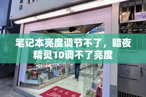 笔记本亮度调节不了，暗夜精灵10调不了亮度
