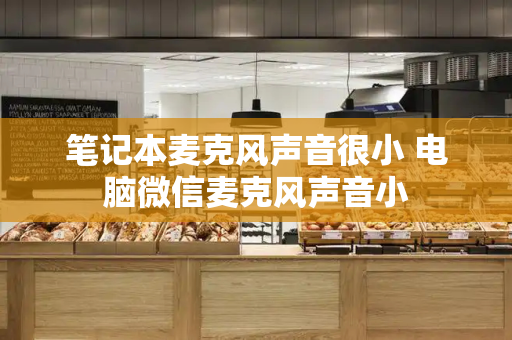 笔记本麦克风声音很小 电脑微信麦克风声音小