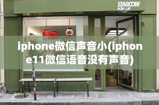 iphone微信声音小(iphone11微信语音没有声音)