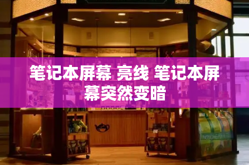 笔记本屏幕 亮线 笔记本屏幕突然变暗-第1张图片-星选测评
