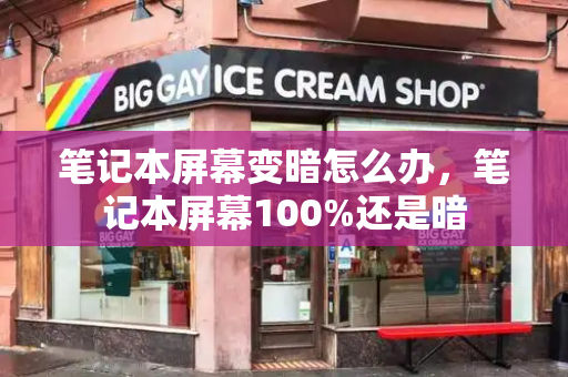 笔记本屏幕变暗怎么办，笔记本屏幕100%还是暗