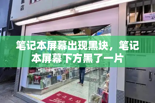 笔记本屏幕出现黑块，笔记本屏幕下方黑了一片-第1张图片-星选测评