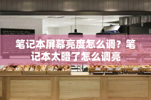 笔记本屏幕亮度怎么调？笔记本太暗了怎么调亮-第1张图片-星选测评
