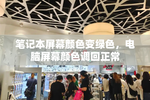 笔记本屏幕颜色变绿色，电脑屏幕颜色调回正常-第1张图片-星选测评