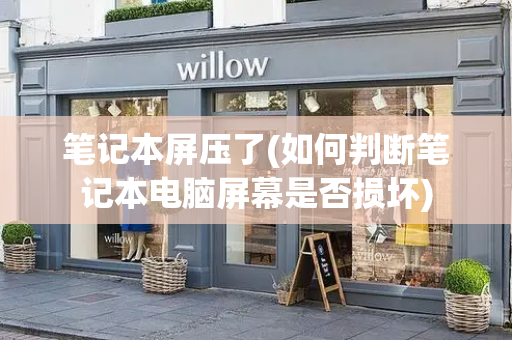笔记本屏压了(如何判断笔记本电脑屏幕是否损坏)
