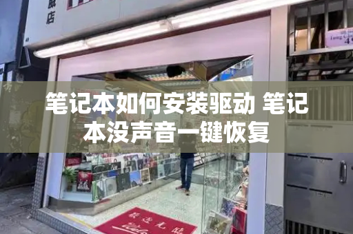 笔记本如何安装驱动 笔记本没声音一键恢复