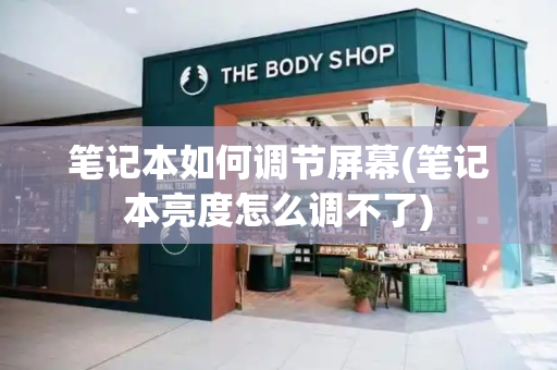 笔记本如何调节屏幕(笔记本亮度怎么调不了)