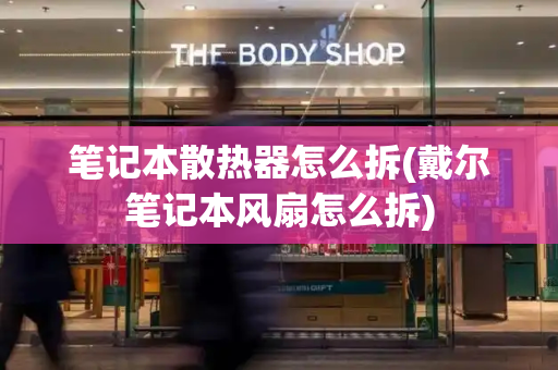 笔记本散热器怎么拆(戴尔笔记本风扇怎么拆)-第1张图片-星选测评