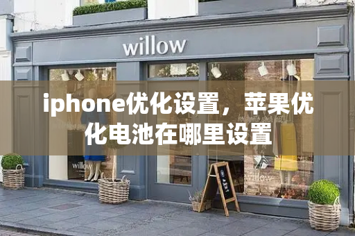 iphone优化设置，苹果优化电池在哪里设置