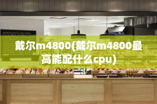 戴尔m4800(戴尔m4800最高能配什么cpu)-第1张图片-星选测评
