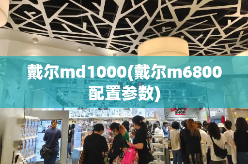 戴尔md1000(戴尔m6800配置参数)