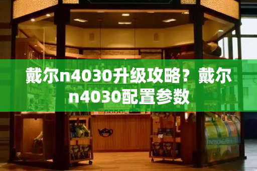 戴尔n4030升级攻略？戴尔n4030配置参数-第1张图片-星选测评