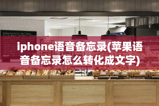 iphone语音备忘录(苹果语音备忘录怎么转化成文字)