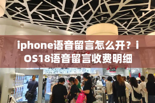 iphone语音留言怎么开？iOS18语音留言收费明细