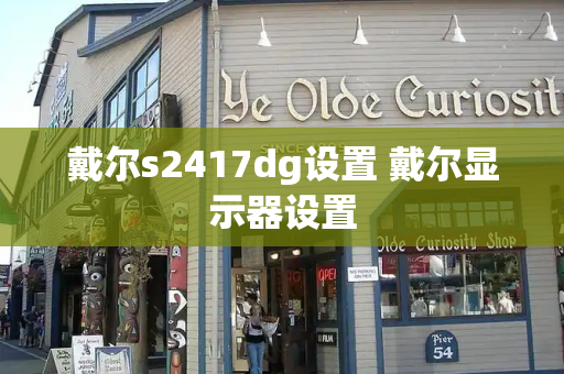 戴尔s2417dg设置 戴尔显示器设置-第1张图片-星选测评