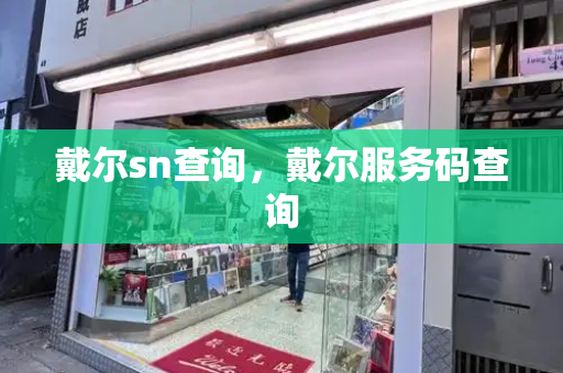 戴尔sn查询，戴尔服务码查询
