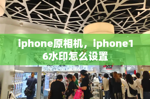 iphone原相机，iphone16水印怎么设置