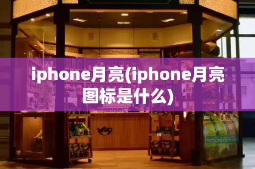 iphone月亮(iphone月亮图标是什么)-第1张图片-星选测评
