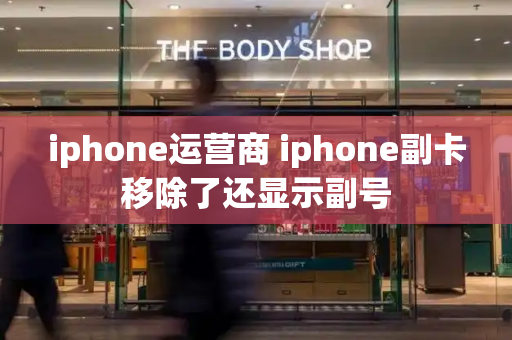 iphone运营商 iphone副卡移除了还显示副号-第1张图片-星选测评