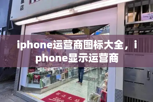 iphone运营商图标大全，iphone显示运营商