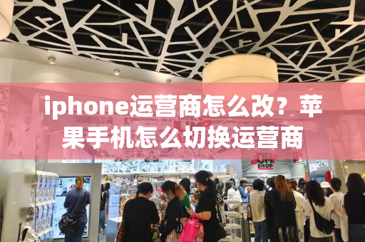 iphone运营商怎么改？苹果手机怎么切换运营商-第1张图片-星选测评
