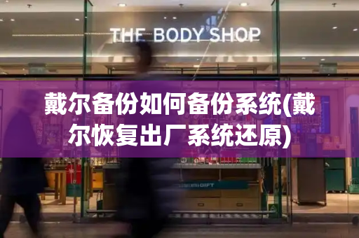 戴尔备份如何备份系统(戴尔恢复出厂系统还原)-第1张图片-星选测评