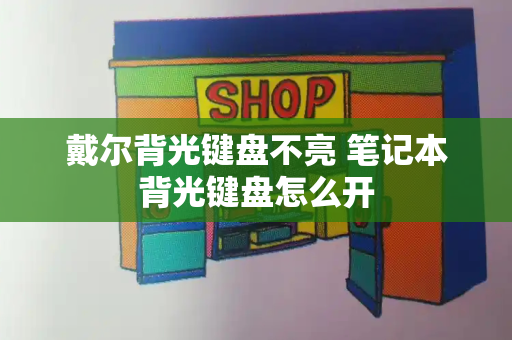 戴尔背光键盘不亮 笔记本背光键盘怎么开-第1张图片-星选测评