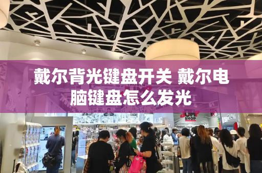 戴尔背光键盘开关 戴尔电脑键盘怎么发光-第1张图片-星选测评