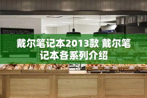 戴尔笔记本2013款 戴尔笔记本各系列介绍-第1张图片-星选测评
