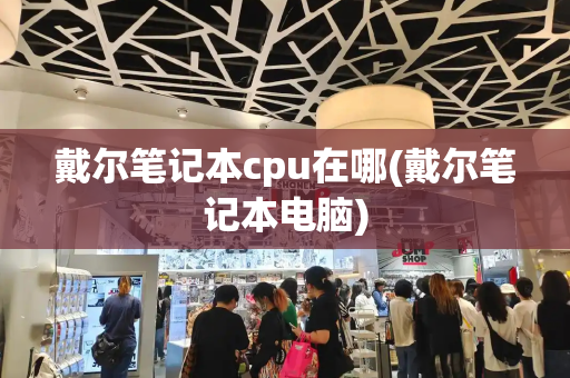 戴尔笔记本cpu在哪(戴尔笔记本电脑)-第1张图片-星选测评
