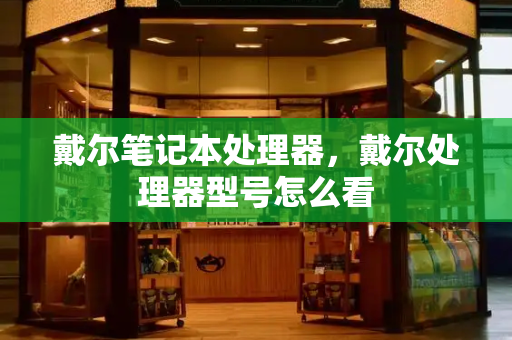 戴尔笔记本处理器，戴尔处理器型号怎么看