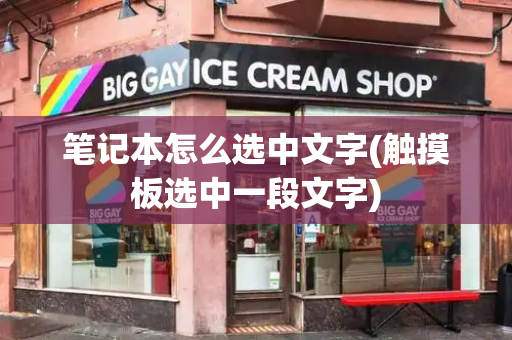 笔记本怎么选中文字(触摸板选中一段文字)