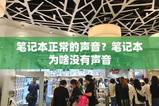笔记本正常的声音？笔记本为啥没有声音