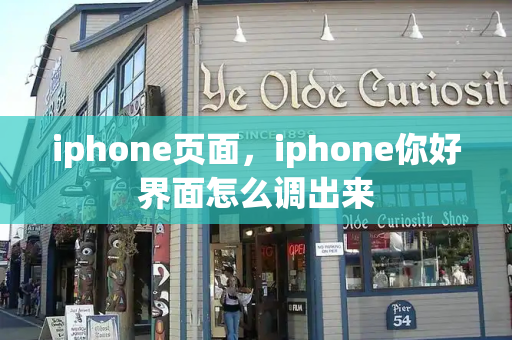 iphone页面，iphone你好界面怎么调出来-第1张图片-星选测评