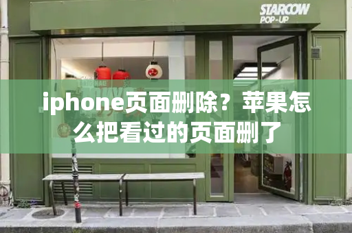 iphone页面删除？苹果怎么把看过的页面删了