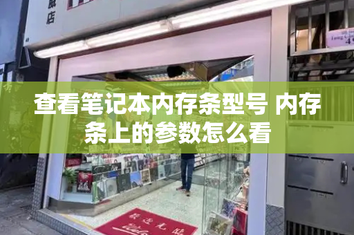 查看笔记本内存条型号 内存条上的参数怎么看-第1张图片-星选测评