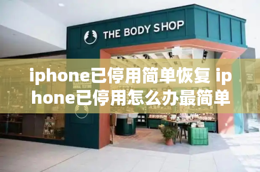 iphone已停用简单恢复 iphone已停用怎么办最简单的方法-第1张图片-星选测评