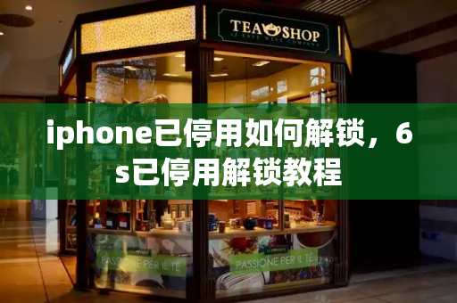 iphone已停用如何解锁，6s已停用解锁教程