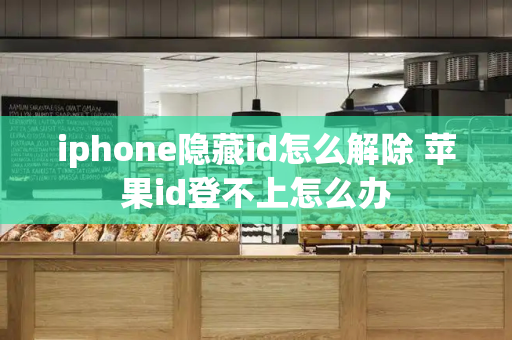 iphone隐藏id怎么解除 苹果id登不上怎么办-第1张图片-星选测评