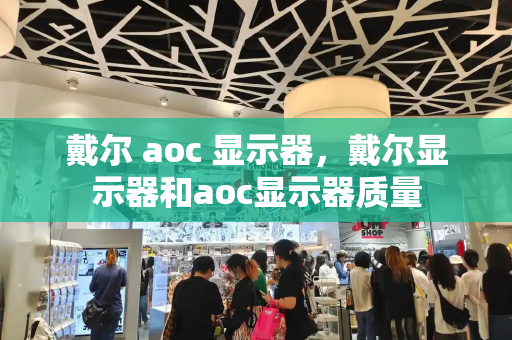 戴尔 aoc 显示器，戴尔显示器和aoc显示器质量